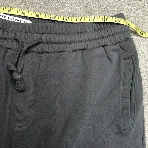 Seek Discomfort Sweatpants Sz 2XL Grey Color Elastic Ankle Organic Cotton - Picture 2 of 9